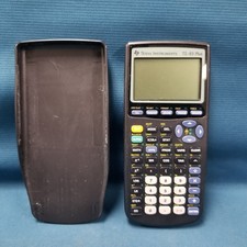 Texas Instruments TI-83 Plus Black Graphing Calculator W/Cover Tested  Works