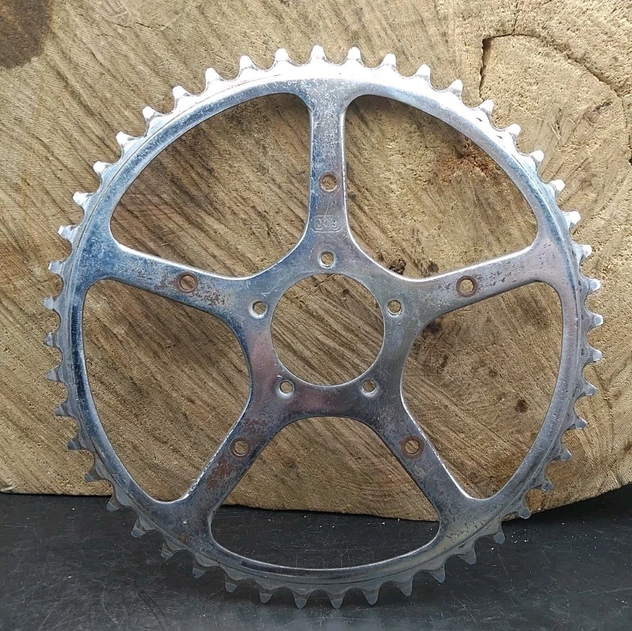 NOS Plateau 46T à Visser Ancien Pédalier Vélo 1930 Old Bike Steel