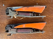 Pair Vintage Vw Semaphore Swf Original Bus Bug Oval Barndoor German Volkswagen