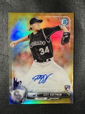 JEFF HOFFMAN 2017 Bowman Chrome Gold Refractor Auto 33/50 RC