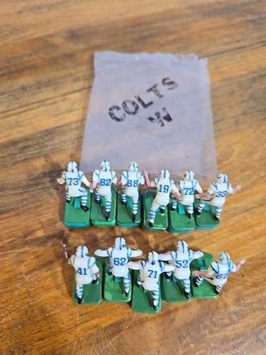 Vintage Tudor Electric Football Indianapolis Colts 11 With Bases & Original Bag