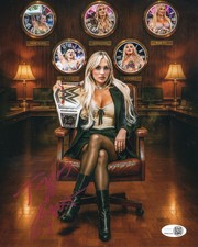 Tiffany Stratton (8x10 metallic) JSA COA WWE NXT autograph signed photo EVOLVED