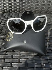 Ray-Ban RB4337 WHITE sunglasses featuring an octagon wrap design- Unisex