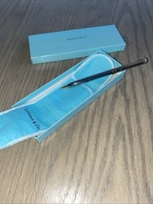 New Tiffany  Co. T Clip Ballpoint Pen -Silver  Gold - no engravings w Box