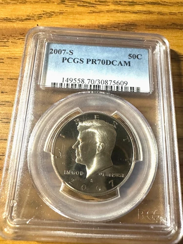 2007-S Proof Kennedy Half Dollar PCGS PR70DCAM