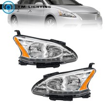 Driver Passenger Side For Nissan Sentra 2013-2015 Headlight Wled Drl Halogen