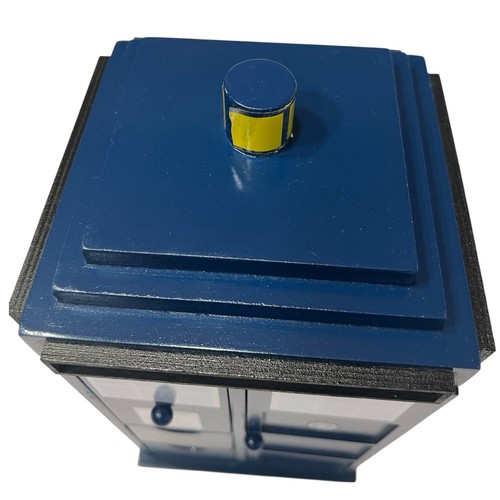 Doctor Who TARDIS Wooden Jewelry Box BBC 2009 Rotating Holder Rare Collectible - Picture 12 of 13