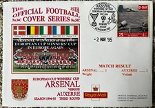 Arsenal v Auxerre 2nd March 1995 Dawn First Day Cover