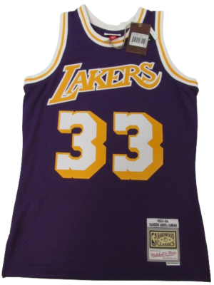 Mitchell&ness Los Angeles Lakers ユニフォーム 1983-84 Kareem Abdul-Jabbar #33 Lakers Mens Mitchell & Ness