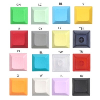 DSA Keycap Blank Personality Supplement 1U Keycaps 20 Pieces Multi Color