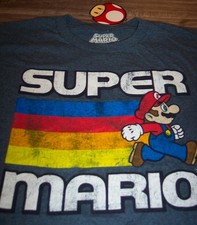 VINTAGE STYLE SUPER MARIO BROS. NES Nintendo T-Shirt MENS SMALL NEW W/ tag