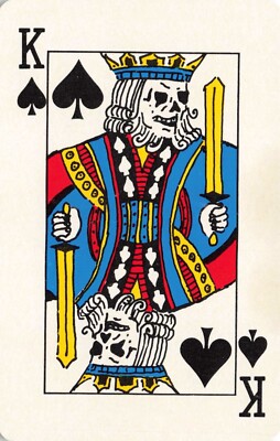 Grateful Dead ''Built to Last'' King of Spades Single Swap Playing Card 1989 OOP