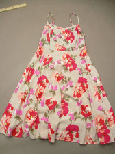 OLD NAVY Size XS Womens Multicolor Ruched Side Back Zip Cami Midi Sundress 669