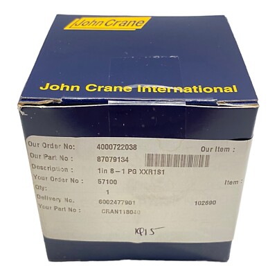 John Crane 87079134 Industrial Gasket John Crane 87079134 Crane