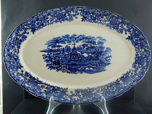 Ancient Tray Ravier Decor Chinese White Blue Soc Ceramic Richard Milan