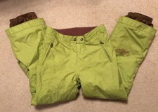 EUC Girls Obermeyer Moss Green Snow Pants w/EWS Sz 14 Juniors Great Color 