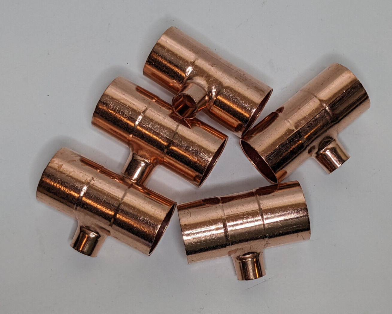 NIBCO 611-R Wrot Copper Reducing Outlet Tee 1-1/4 x 1/2 C x C x C W-4071 Box / 5