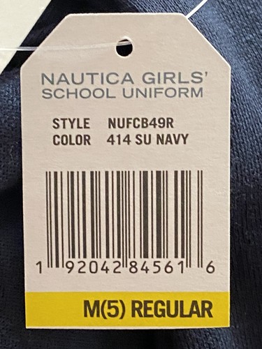 Nautica School Uniform Girls Full Zip Hooded Sweatshirt Navy Blue Size M (5) NWT - Picture 6 of 8