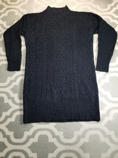 Women Charcoal Gray Sweater Dress Size Small