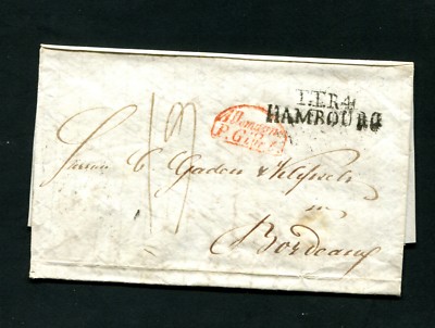 Hamburg 1838, '' T. T.R.4 - Hamburg '' Clear (#5024)