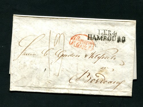 Hamburg 1838, " T. T.R.4 - Hamburg " Clear (#5024)