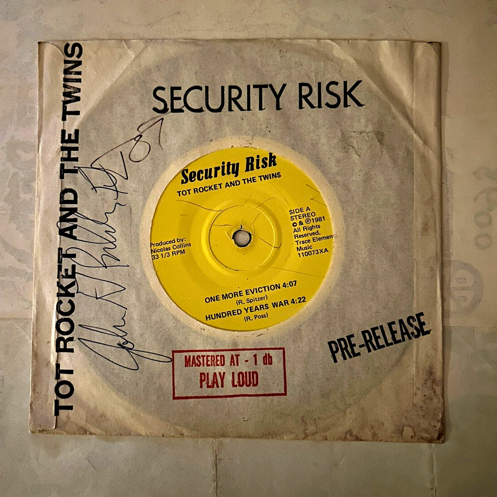 TOT ROCKET AND THE TWINS - Security Risk 7"  - original pressing punk KBD