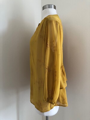 yellow blouse zara