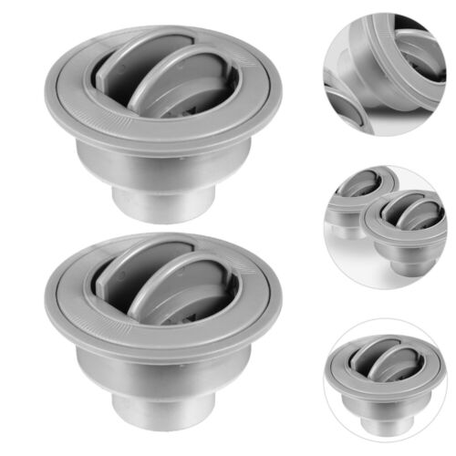 2 Pcs Air Outlet Round Ceiling Outlet Louvered Rv Rv Vent Air Outlet