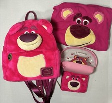Loungefly Lotso Plush Mini Backpack/Wallet Bundle