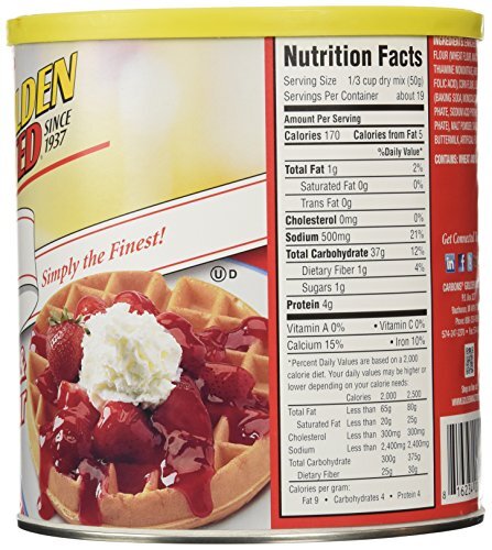 	Golden Malted Waffle and Pancake Flour Original 33-Ounce Can	