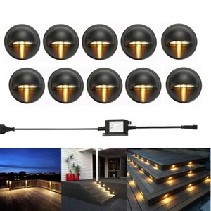 SET DI 10 - 30mm IP67 QUADRATO BLU LED DECKING / TERRA / ZOCCOLO KIT LUCE - Foto 2