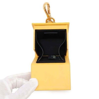F ENDIキ－ケース FENDI Key Holder Mini Box Leather Yellow 7AR894 | eBay