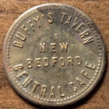 New Bedford, Massachusetts MA Duffy's Tavern Central Cafe 10¢ Trade Token