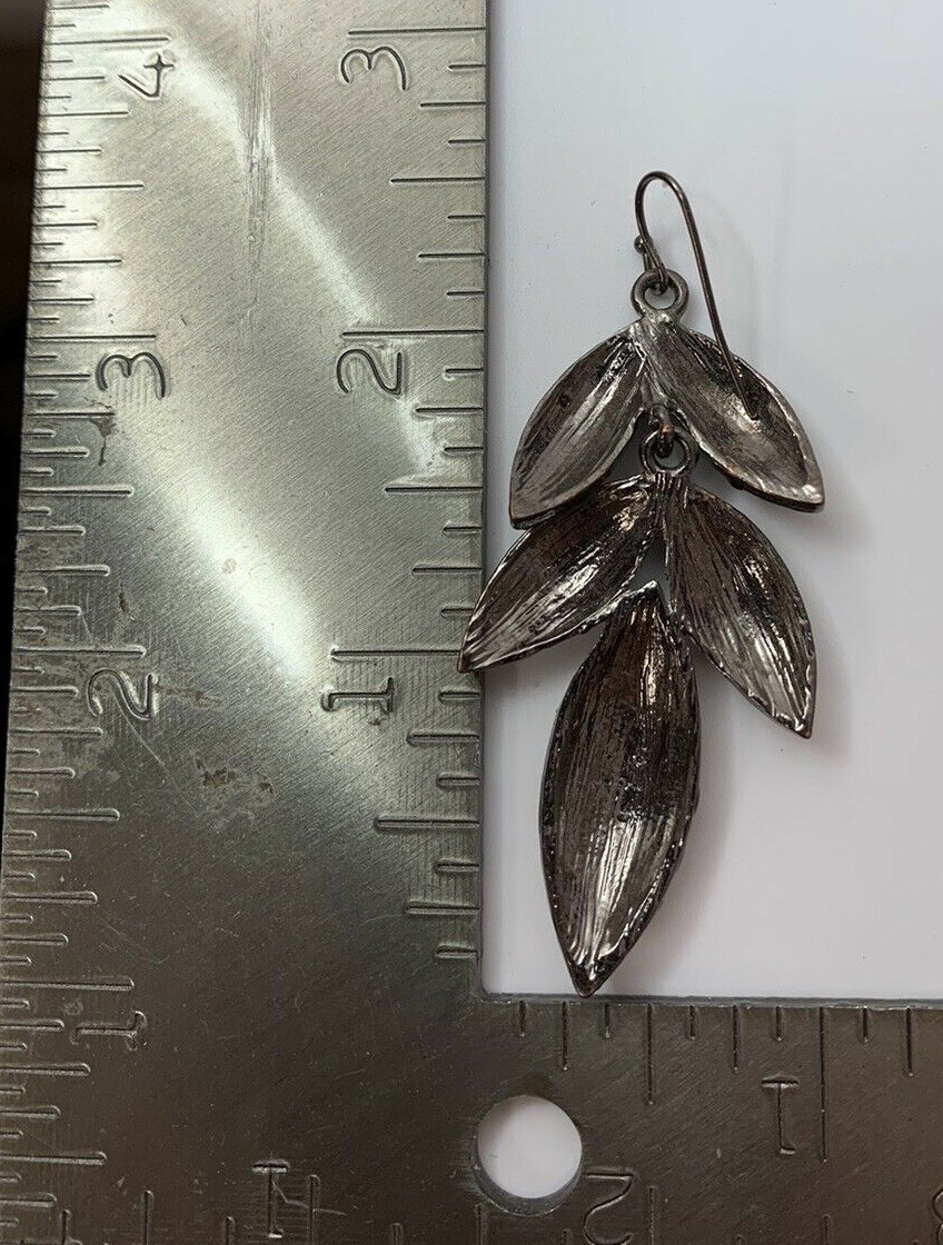 Rhinestone Hinged Dangle Drop Statement Earrings … - image 2