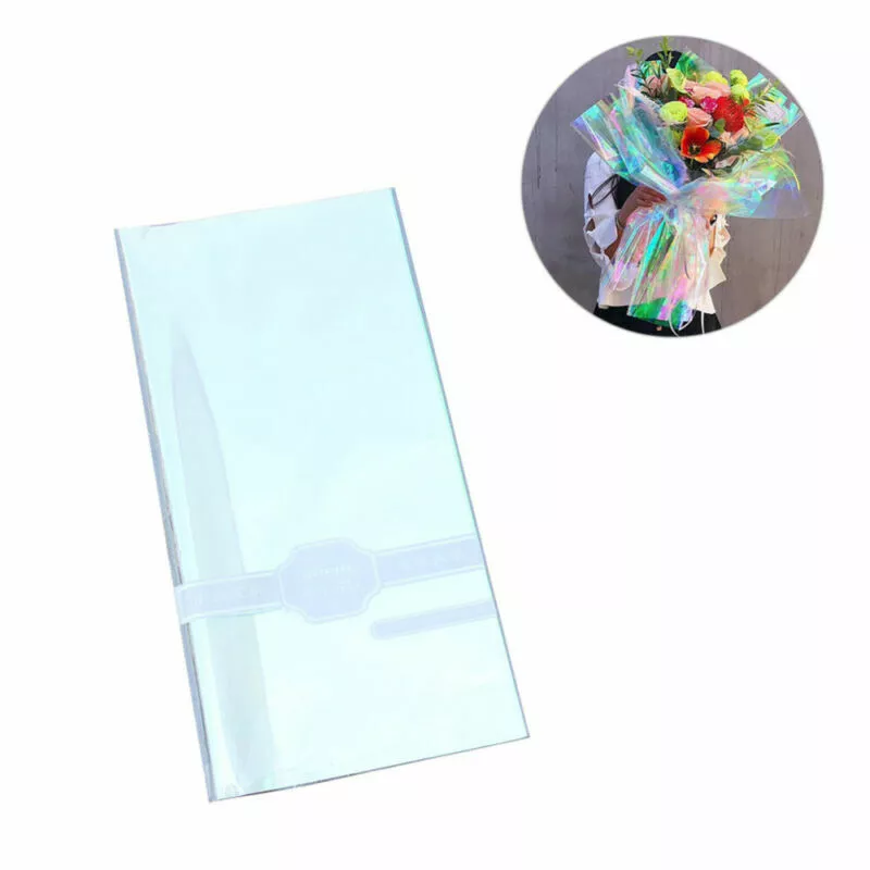 20PCS Florist wrapping paper Holographic Vinyl Film Mylar