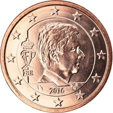 [#795753] Bélgica, 5 Euro Cent, 2016, FDC, Cobre chapado en acero, KM:New