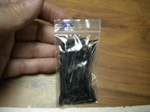 Lot of 50 Black Plastic Dart Tips,  See Pictures  Unnamed ,New & used Tips 