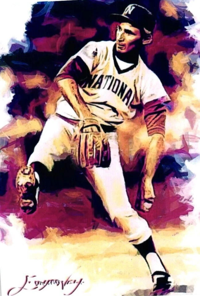 Sandy Koufax 2018 Authentic Artist Signed Limited Edition Print Card 38 of 50 - Image 3 of 4