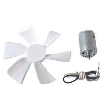 6" RV Vent Motor Bath Exhaust Fan Blade For 12V Home Bathroom Mobile Home Motor