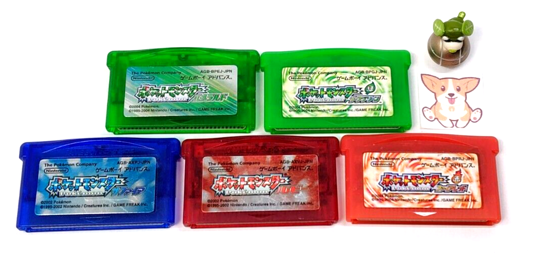 Lot 5 Pokemon Ruby Sapphire Emerald Leaf Green Fire Red set Lot 5 Pokemon Ruby Sapphire Emerald Leaf Green Fire Red set
