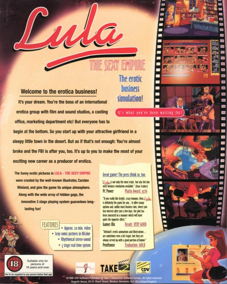 Lula: The Sexy Empire PC Game 1997 Windows 10 11 - Image 2 of 2