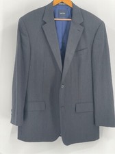 Nautica Blazer Men's Size 44L Charcoal Gray Black Sport Coat