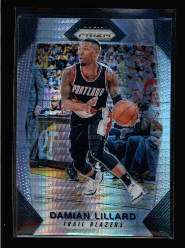 DAMIAN LILLARD 2017/18 PANINI PRIZM #141 HYPER PRIZMS PARALLEL AZ4725