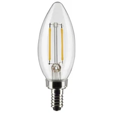 Satco S21262 LED Filament 120V 3W B11 Dimmable Candelabra E12 2700K Warm White
