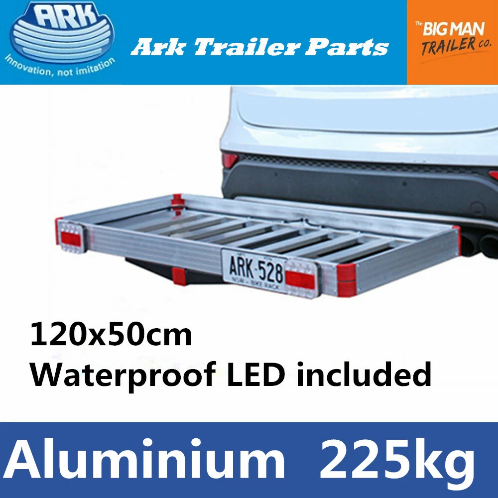 Tow bar shop mounted luggage rack