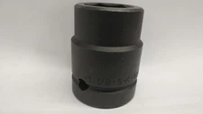 SK Tool 85636,1-1/8" Standard Impact Socket 1" Dr 6 Pt. BLACK USA