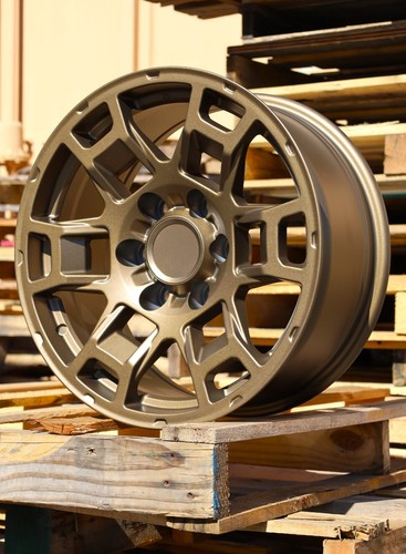 17" Bronze Wheels 17x8 ET5 6x139.7 Fit Toyota Tacoma 4Runner FJ Cruiser GX460 - Picture 6 of 6