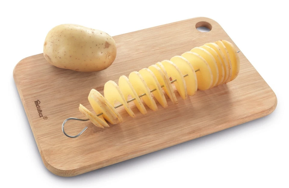 RADISCHNEIDER Metaltex® EDELSTAHL Rettichschneider Gurken Spiral Schneider - Bild 3 von 4