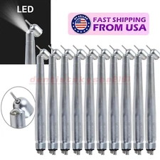 Dental LED 45° Degree Fiber Optic High Speed Handpiece E-generator 2/4H Rotor US
