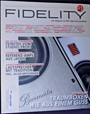 FIDELITY HIFI 6/15, BURMESTER BA 31,C.E.C CD 5,CANTON 7 K,EMT JSD S75,ROSSO ELBA